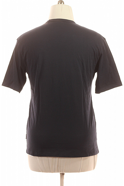 SISLEY Pánské tmavě modré tričko basic s krátkým rukávem a náprsní kapsou Vel. M | SISLEY | obrázek 2