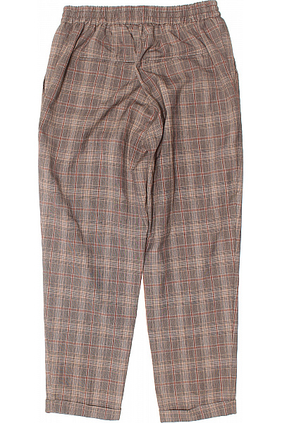 PULL&BEAR Dámské kostkované chinos volné pohodlné ležérní s gumou v pase Velikost m | PULL&BEAR | obrázek 3