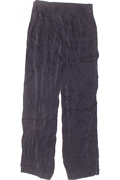 JcSophie Dámské volné dlouhé kalhoty tmavě modré ležérní s gumou v pase Velikost 36 | JcSophie | obrázek 3