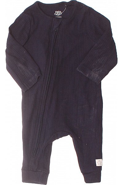 F&F Dupačky Dlouhé Žebrované Tmavě Modré Zapínání Zip Velikost 1M