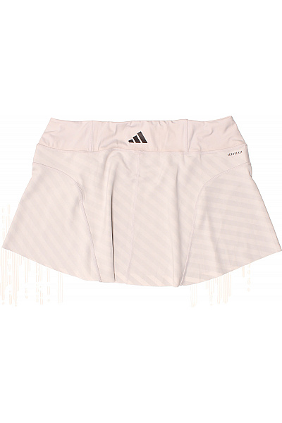 ADIDAS Dámská sportovní áčková sukně béžová pruhovaná s vysokým pasem krátká Vel. XL | ADIDAS | obrázek 2