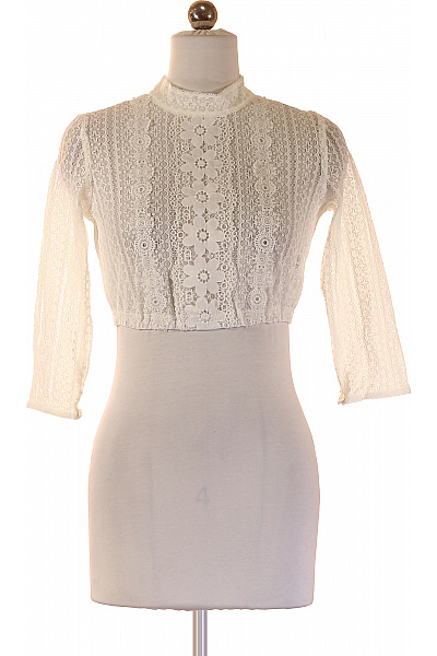 Tramontana Dámské bílé krajkové bolerko s dlouhým rukávem vintage Vel. 36 | Tramontana | obrázek 2