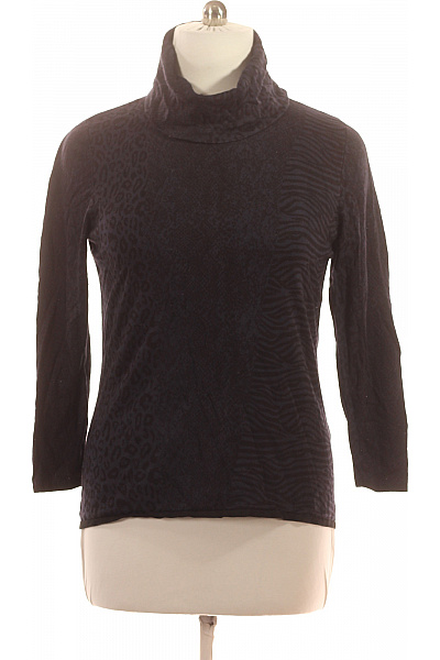 PFEFFINGER Dámský tmavě modrý rolák vzorovaný zvířecí potisk elegantní Vel. 44 | PFEFFINGER | obrázek 2