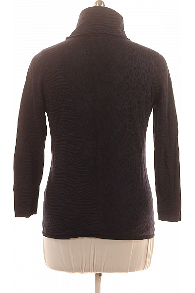 PFEFFINGER Dámský tmavě modrý rolák vzorovaný zvířecí potisk elegantní Vel. 44 | PFEFFINGER | obrázek 3