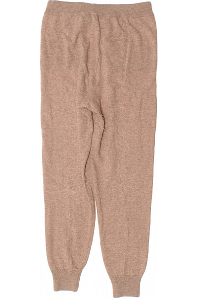 Zwillingsherz Dámské pletené tepláky s mašlí a kapsami béžové volnočasové pohodlné Vel. L | Zwillingsherz | obrázek 2