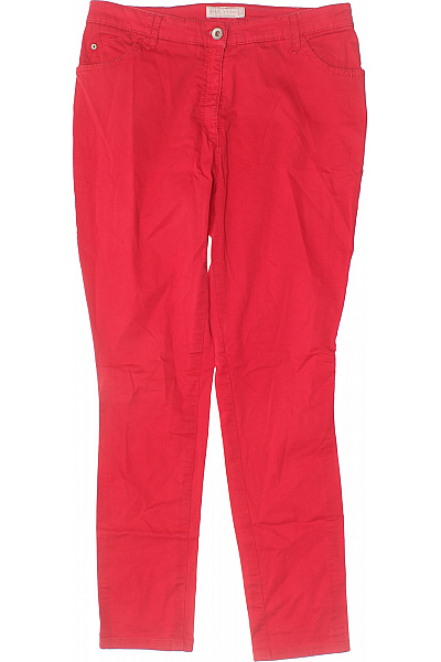 BRAX Dámské Bavlněné červené Strečové Skinny Kalhoty S Kapsami Velikost 42