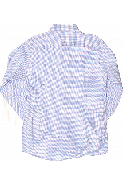 ETON Pánská košile modrá jemný vichy vzor elegantní business dlouhý rukáv Vel. 42 | ETON | obrázek 2