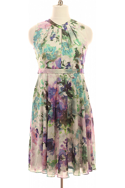 Vera Mont Dámské šaty bez rukávů květované s páskem elegantní letní Velikost 44 | Vera Mont | obrázek 2