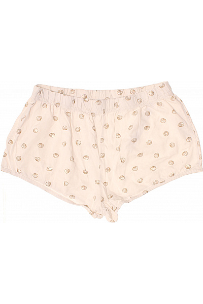 Letní šortky S Potiskem Mušlí Béžové Volnočasové Vel. S