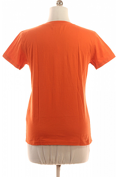 Woolrich Bavlněné Oranžové Tričko Krátký Rukáv Jednobarevné Basic S Výšivkou S Kulatým Výstřihem Velikost M | Woolrich | obrázek 3