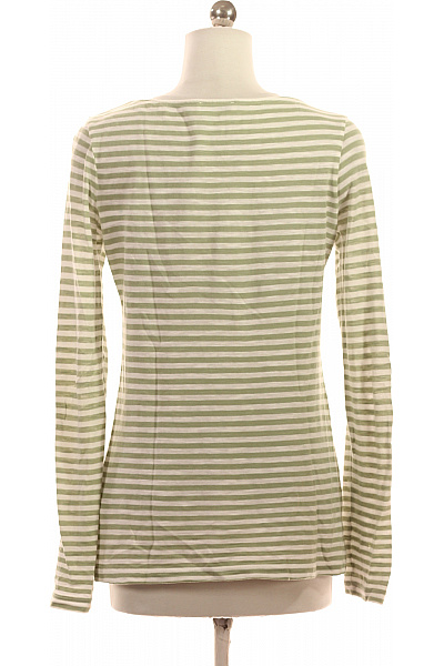 Marc O´Polo Dámská pletená halenka zelenobílá pruhovaná s dlouhým rukávem Vel. S | Marc O´Polo | obrázek 2