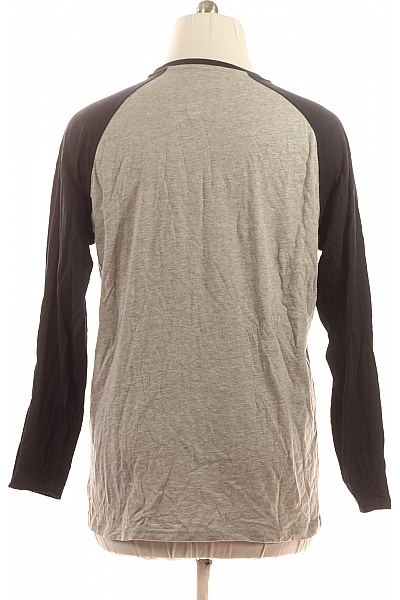 TOKYO LAUNDRY Pánské raglánové tričko šedé s černým dlouhým rukávem a výšivkou Velikost xxl | TOKYO LAUNDRY | obrázek 2