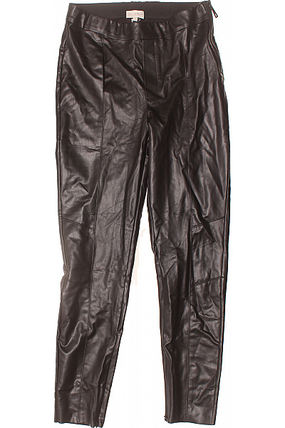 Dámské Kalhoty Rovné Černé MILANO ITALY Second Hand Vel. 38