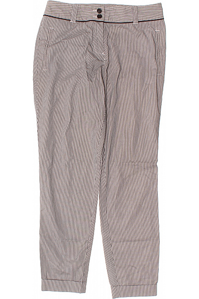 TOMMY HILFIGER Dámské plátěné pruhované cigaretové kalhoty ležérní s kapsami Velikost S | TOMMY HILFIGER | obrázek 2