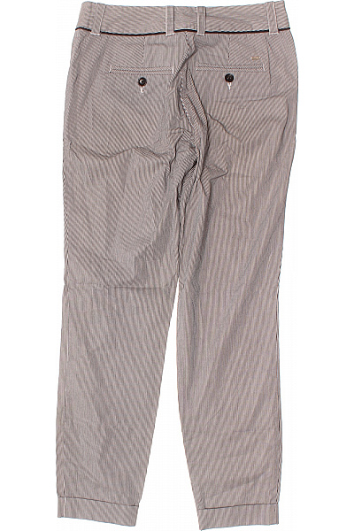 TOMMY HILFIGER Dámské plátěné pruhované cigaretové kalhoty ležérní s kapsami Velikost S | TOMMY HILFIGER | obrázek 3