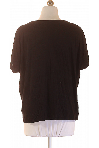 Sublevel Dámské tričko černé krátký rukáv basic viskóza Vel. l | Sublevel | obrázek 2