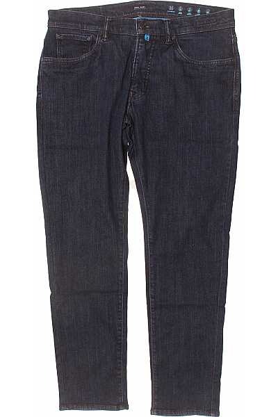 PIERRE CARDIN Pánské Tmavě Modré Rovné Džíny Strečové Klasické S Kapsami Velikost 36/32