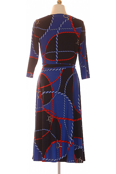 Ralph Lauren modré zavinovací letní šaty s námořnickým vzorem Velikost S | Ralph Lauren | obrázek 2