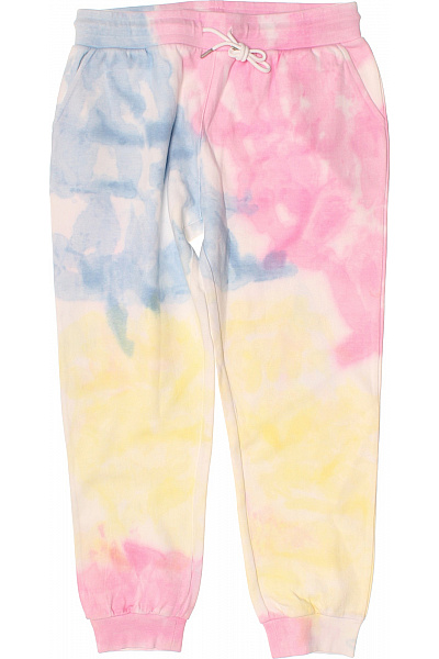 Galvanni Dámské Bavlněné Tepláky Tie-dye S Kapsami Pohodlné Volnočasové Vel. XL