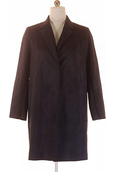 COMMA Dámský tmavý elegantní semišový kabát klasický stylový podzimní Vel. 40 | COMMA | obrázek 2