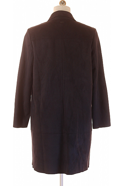 COMMA Dámský tmavý elegantní semišový kabát klasický stylový podzimní Vel. 40 | COMMA | obrázek 3