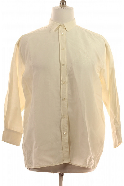 Dámská košile s dlouhým rukávem béžová s výšivkou ležérní Vel. 38 | Unimoda | obrázek 2