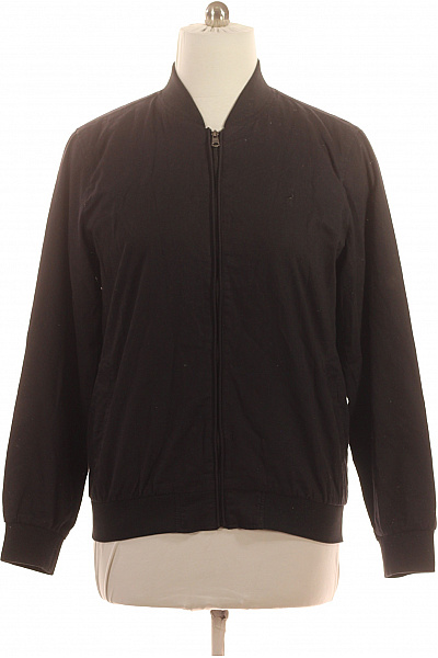 KENSINGTON Pánská bavlněná jarní bomber bunda se zipem černá lehká moderní Vel. l | KENSINGTON | obrázek 2