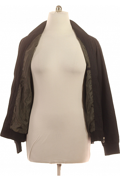 KENSINGTON Pánská bavlněná jarní bomber bunda se zipem černá lehká moderní Vel. l | KENSINGTON | obrázek 4