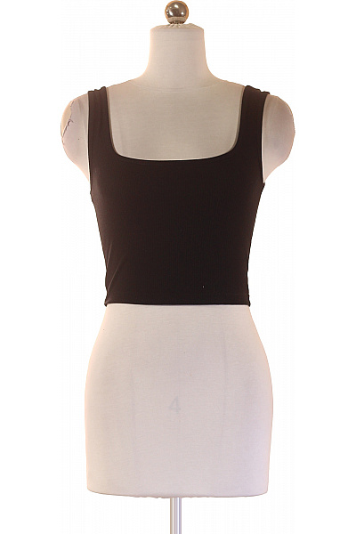 Lascana dámské černé crop top tílko s hranatým výstřihem basic Vel. 26/28 | Lascana | obrázek 2