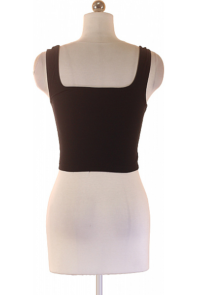 Lascana dámské černé crop top tílko s hranatým výstřihem basic Vel. 26/28 | Lascana | obrázek 3