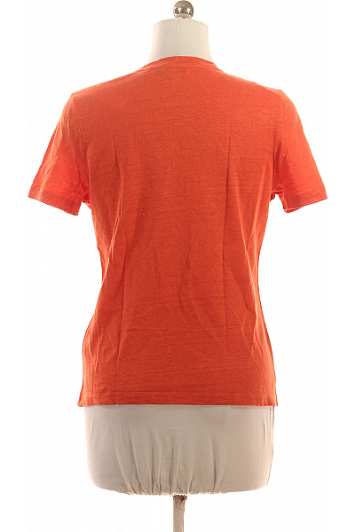 Marc O´Polo Dámské Oranžové Tričko Basic Krátký Rukáv Jednobarevné Kulatý Výstřih Bavlna Velikost M | Marc O´Polo | obrázek 3