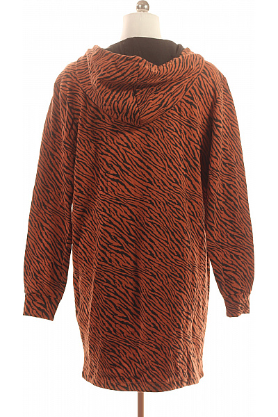 sirup Dámské bavlněné hnědé šaty mikinové se zvířecím vzorem dlouhý rukáv Velikost xl | sirup | obrázek 3