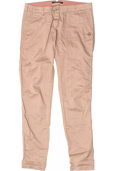 MAISON SCOTCH Dámské Béžové Chinos Volnočasové Rovné S Kapsami Ležérní Vel. 27