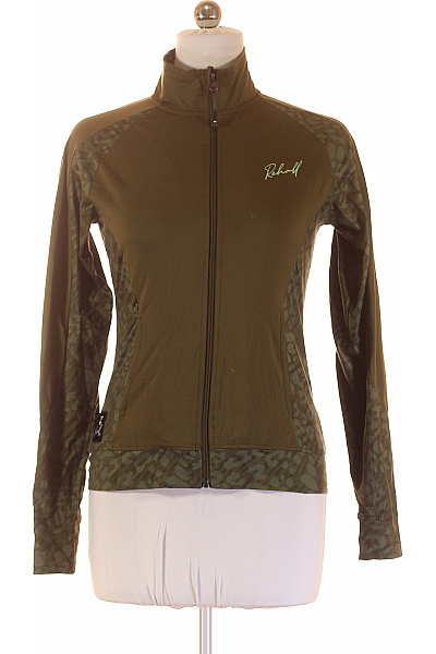 Dámská Polyesterová Sportovní Mikina Se Stojáčkem Na Zip Khaki Maskáčová Velikost M