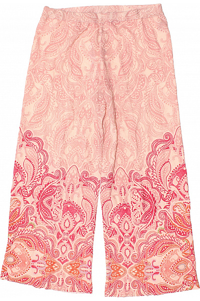 IVKO Dámské Volné Dlouhé Kalhoty S Potiskem Paisley Pro Volnočasové Nošení Velikost 44