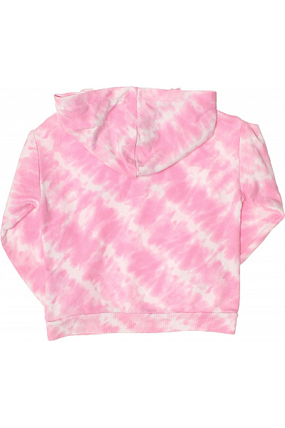 Dívčí TieDye Růžové Mikina S Kapucí S Nápisem Velikost 122 | Unimoda | obrázek 3