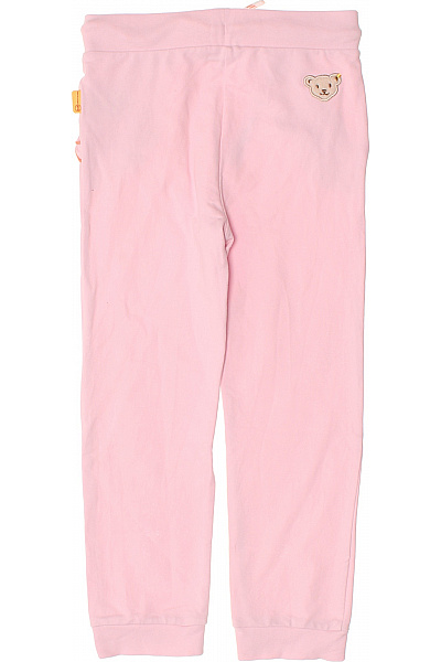 Steiff Dívčí tepláky růžové s volánkem šňůrka sportovní Vel. 128 | Steiff | obrázek 2