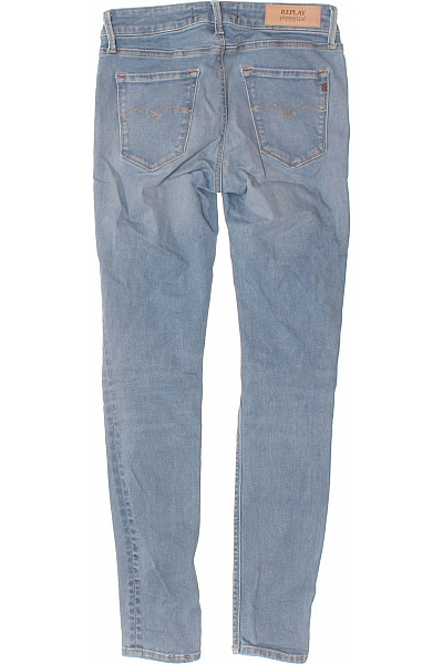 REPLAY Dámské džíny NEW LUZ světle modré seprané strečové skinny Velikost 28 | REPLAY | obrázek 2