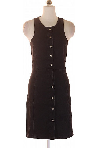 Calvin Klein Dámské Bavlněné černé Pouzdrové šaty Bez Rukávů Propínací Jednoduché Denní Velikost Xs