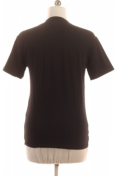 ARMANI Dámské bavlněné černé tričko s krátkým rukávem a potiskem nápisem basic Velikost M | ARMANI | obrázek 2