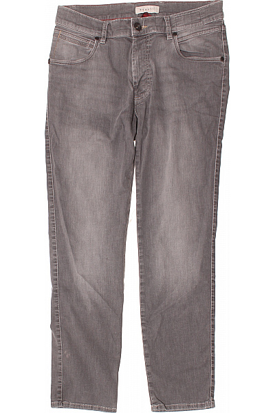 Bugatti Pánské šedé Džíny úzké Seprané Klasické Slim Fit Velikost S