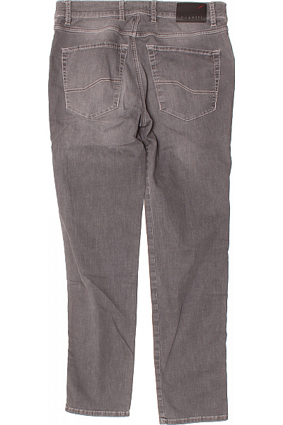 bugatti Pánské šedé džíny úzké seprané klasické slim fit Velikost S | bugatti | obrázek 2