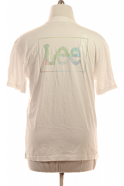 Lee  Pánské bílé tričko s krátkým rukávem a nápisem basic Vel. M | Lee  | obrázek 2