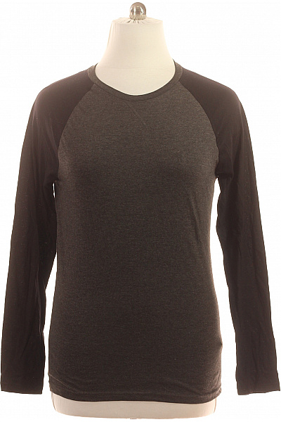 BRAVE SOUL Pánské bavlněné tričko raglánový rukáv šedé černé basic s kulatým výstřihem Vel. m | BRAVE SOUL | obrázek 2