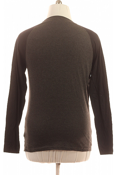 BRAVE SOUL Pánské bavlněné tričko raglánový rukáv šedé černé basic s kulatým výstřihem Vel. m | BRAVE SOUL | obrázek 3