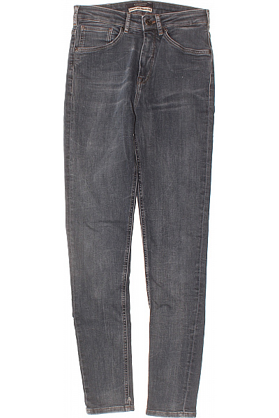 Scotch & Soda Dámské Bavlněné šedé Džíny Skinny Seprané Strečové úzké Velikost 25