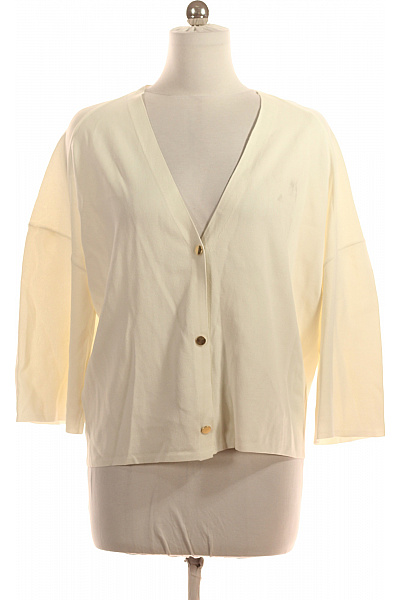 s.OLIVER Dámský viskózový kardigan krémový propínací s výstřihem do V lehký Vel. l | s.OLIVER | obrázek 2