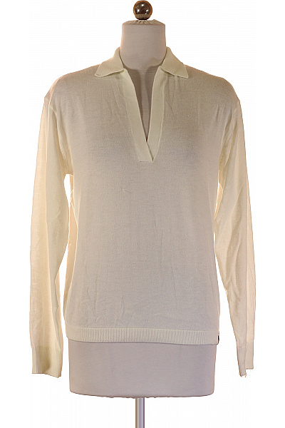 Simply Be Dámský Pulovr S Límečkem Béžový Pletený Lehký Vel. S