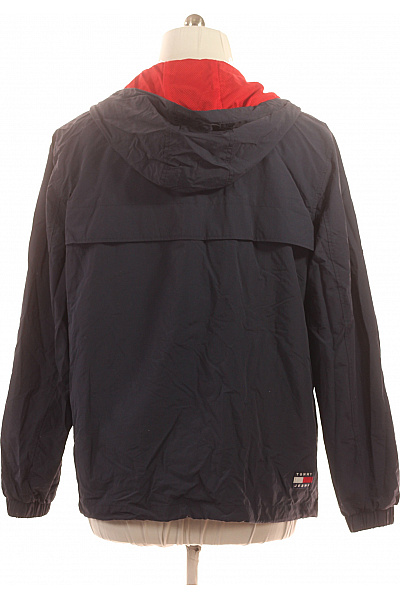 TOMMY HILFIGER Pánská tmavě modrá polyamidová lehká větrovka sportovní se zipem s kapucí Vel. XXL | TOMMY HILFIGER | obrázek 2