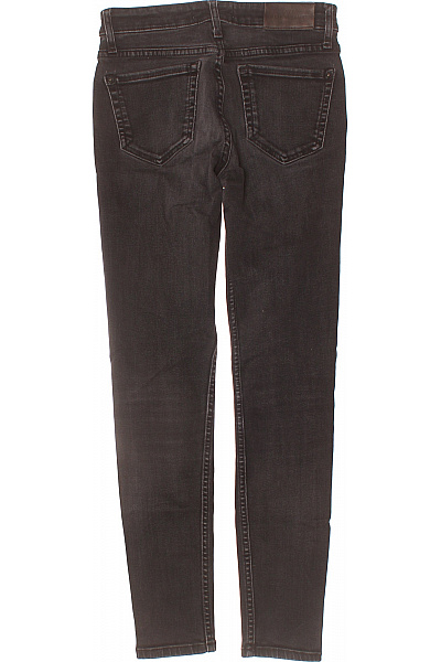 MANGO Dámské černé seprané strečové skinny džíny Vel. 34 | MANGO | obrázek 2